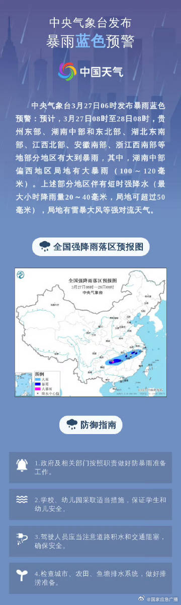 中央气象台发布三预警应对气象风险，保障民众安全无忧