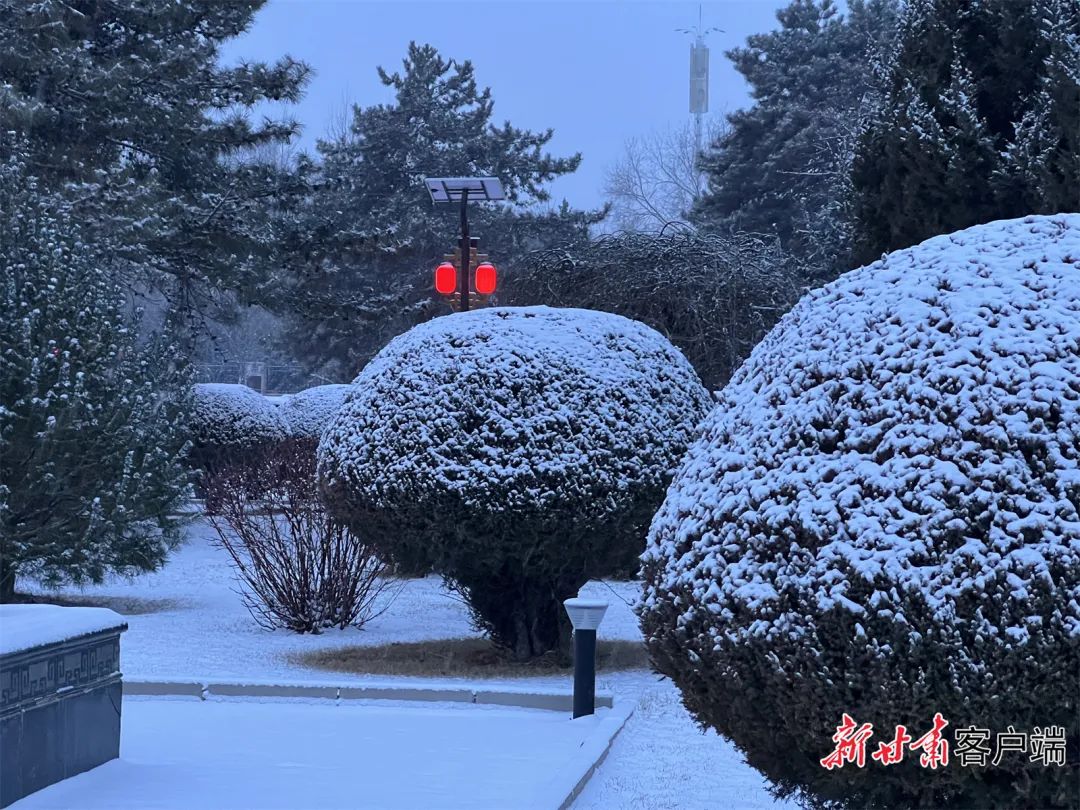 兰州雪舞纷飞，城市独特风情展现