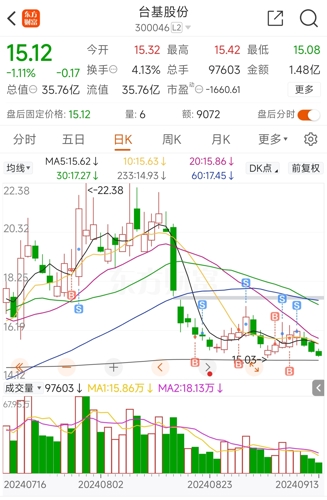 台基股份股价走势动态解析