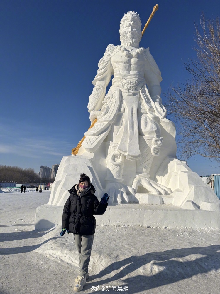 黑龙江黑悟空雪雕修复后苹果肌变小