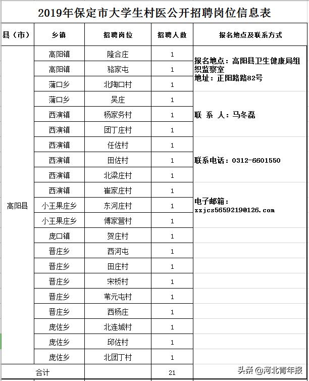 蠡县卫生健康局最新招聘概览