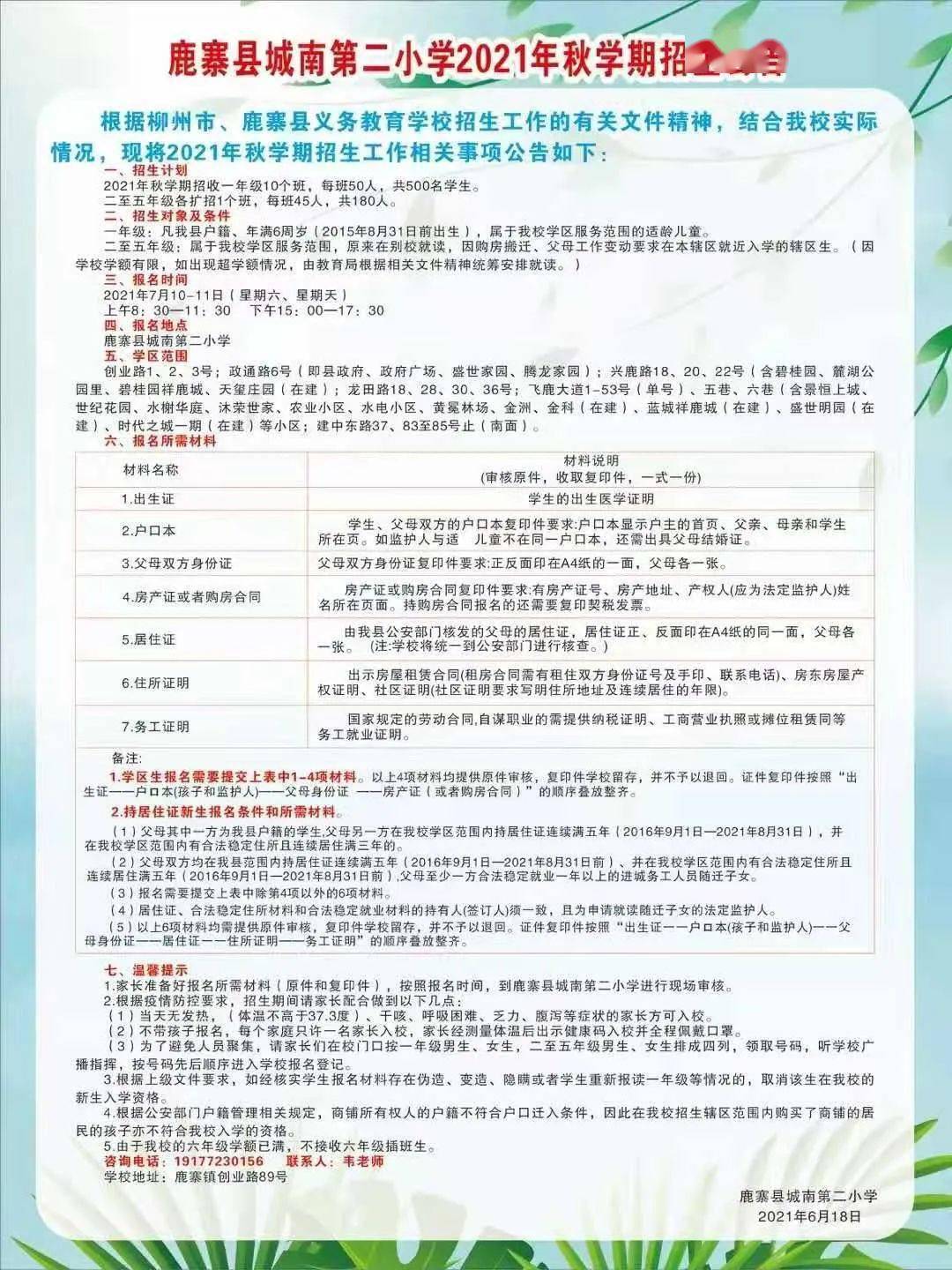 鹿寨县小学最新招聘公告概览